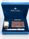 2000's Vintage Bella & Rose Men's Watch, Pen Gift Set