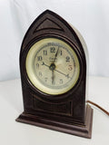 Vintage 1930's Lincoln Electric Desk Clock It Works!