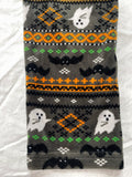 Halloween Themed Juniors Large Gray Leggings with Ghost, Bat