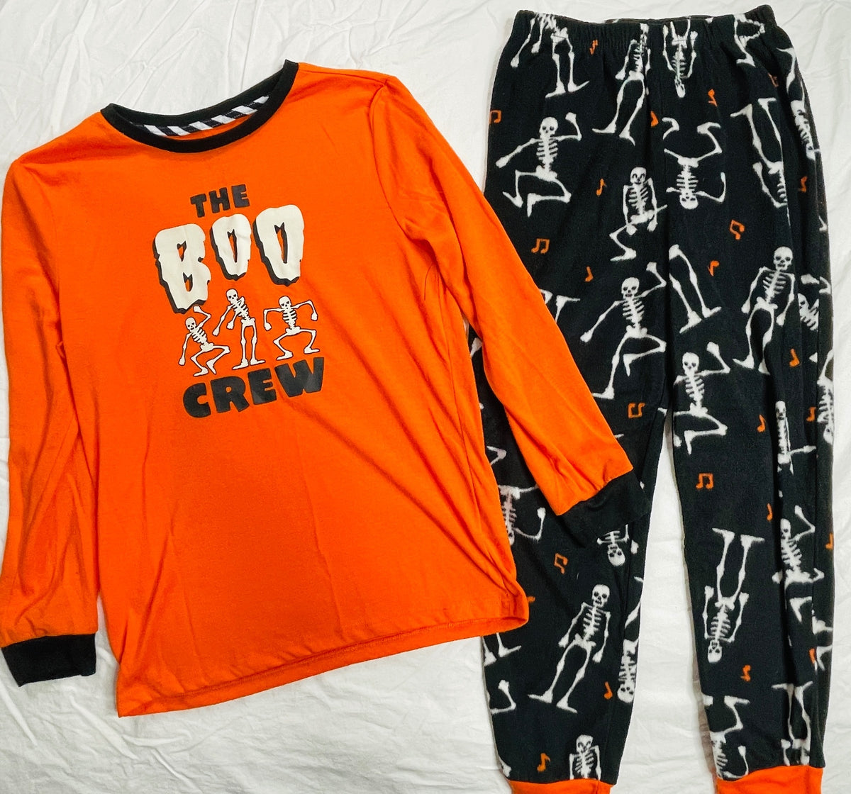 Halloween Pajamas Set The Boo Crew Kids L/G (10/12)