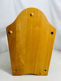 Vintage Wooden Magazine Rack Organizer with Handle
