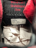 Vans Sk8-Hi Red and Black Suede Canvas High Top Sneakers Unisex Child 11.5