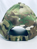 Eagle Crest Camouflage Baseball Cap with USA Flag Patch OS