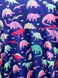 Funnycokid Girls' Dinosaur Print Short Sleeve Dress Girls XL