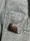 Lot of 5 Vintage '70s-'80s Swiss Army Prisoner SPILAG Gray Denim Workwear Jacket