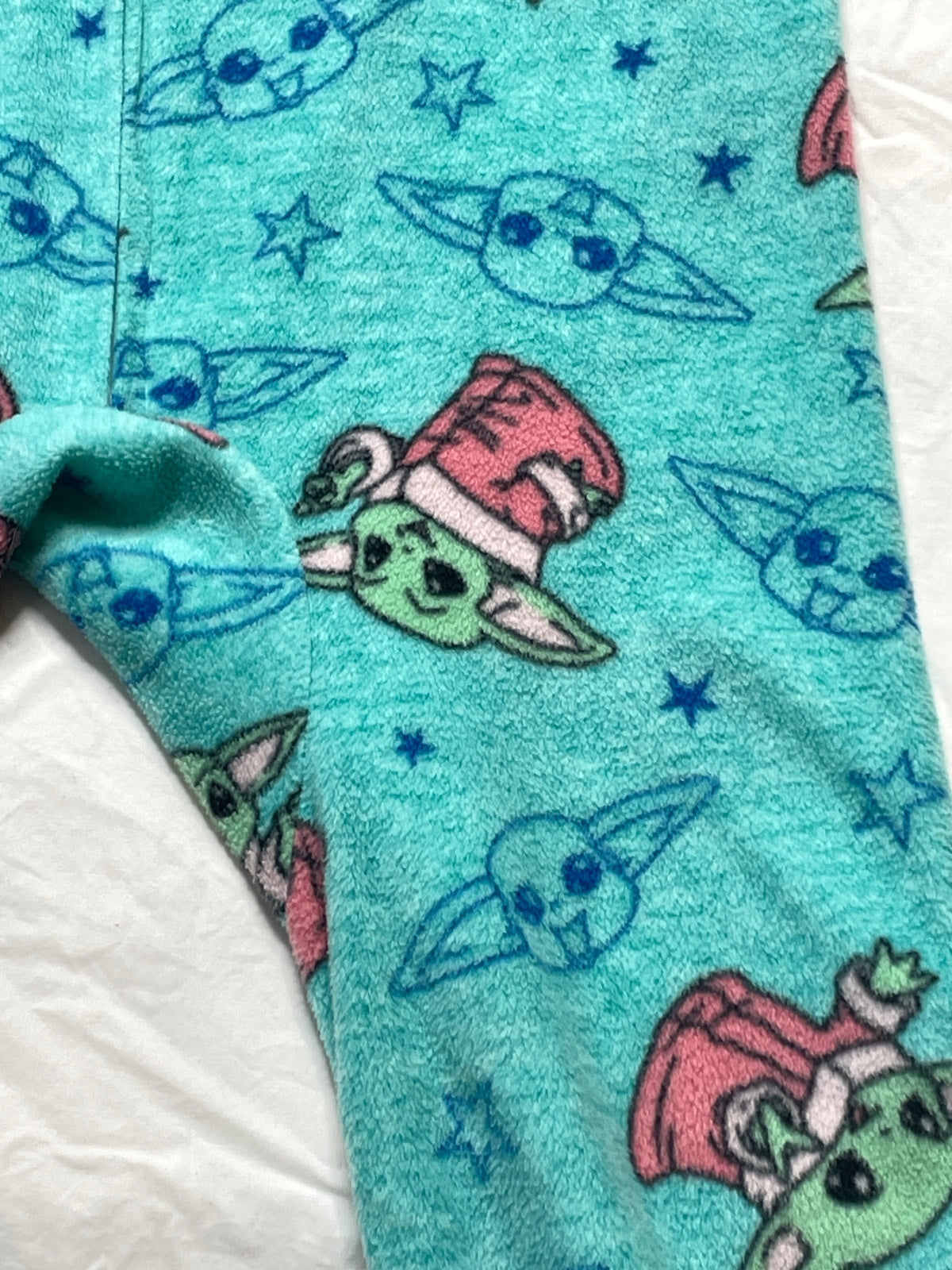 Star Wars The Mandalorian Baby Yoda Hooded Pajamas XS