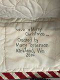 Handmade Quilted Wall Hanging with Christmas Poem Design 39"