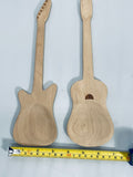 Kikkerland Wooden Guitar and Electric Guitar Shaped Spoon Rest - Set of 2