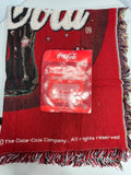 Coca-Cola Disk Throw Blanket 50 x 60 Inches