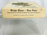 1950's Bridge Scores Four (Two) Pads Game Bird Series by Francis Lee Jaques