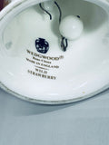 Vintage Wedgwood Wild Strawberry Bone China Bell Made in England