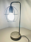 Modern Industrial Metal Cage Table Lamp with On/Off Toggle Switch