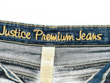 Justice Premium Jeans Girls Denim Shorts Size 14R