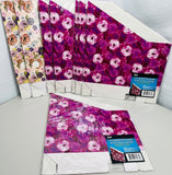Jot Corrugated File Holder Floral Rose Print Set of 6