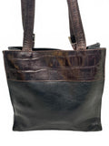 Vintage Harold Powell Genuine Leather Tote Bag Made in Italy 11" x 10" x 4"