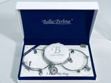 Bella Perlina I Love My Dog Charm Bracelets Set of 3