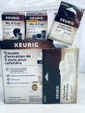 Keurig 3 Month Brewer Care Kit with Water Filter Cartridges and My K-Cup Reusabe