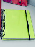 Lot of 5 Colorful Spiral and Hardcover Notebooks and Journals New Unused