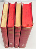1950 Set of 4 Vintage M. Gorky Books with Red Covers Russian Soviet