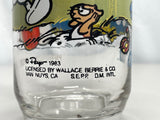 Vintage 1983 Harmony Smurf Tall Drinking Glass Licensed by Wallace Berrie & Co.