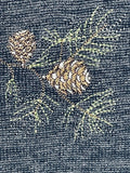 Vintage Woolrich Pinecone Embroidered Knit Vest Wms Med