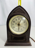 Vintage 1930's Lincoln Electric Desk Clock It Works!
