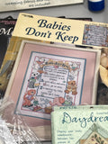 Vintage Cross Stitch Patterns, Kits & Supplies Bundle