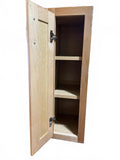 Natural Wood Narrow Storage Cabinet 15 x 15 x 35 in PICK UP ONLY