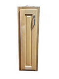 Natural Wood Narrow Storage Cabinet 15 x 15 x 35 in PICK UP ONLY