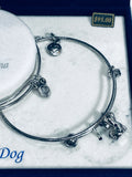 Bella Perlina I Love My Dog Charm Bracelets Set of 3