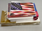 Assorted Blank Note Cards and American Flag Note 73 Card Lot