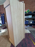 Natural Wood Narrow Storage Cabinet 15 x 15 x 35 in PICK UP ONLY