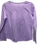 Wonder Nation Purple Long Sleeve Butterfly Graphic Shirt Girls XL (14-16)