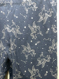 Navy Blue Silver Unicorn Constellation Print Leggings Girls Size 14/16