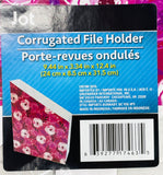 Jot Corrugated File Holder Floral Rose Print Set of 6