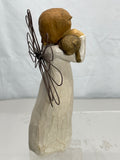 Willow Tree Angel of Friendship Figurine with Wire Wings