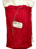 Red Plush Felt Christmas Santa Gift Bag XL36" l x 24"w