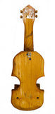 Handmade Wooden Guitar or Violin Shaped Wall Hanging with Storage Cup