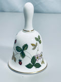 Vintage Wedgwood Wild Strawberry Bone China Bell Made in England