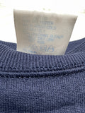 Vintage Navy Floral Screen Print Crewneck Sweatshirt Ladies