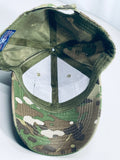 Eagle Crest Camouflage Baseball Cap with USA Flag Patch OS