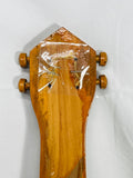Handmade Wooden Guitar or Violin Shaped Wall Hanging with Storage Cup