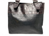 Vintage Harold Powell Genuine Leather Tote Bag Made in Italy 11" x 10" x 4"