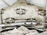 Silver Pouchee Crossbody Bag with Adjustable Strap