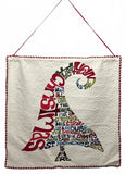 Handmade Quilted Wall Hanging with Christmas Poem Design 39"