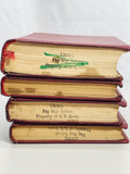 1950 Set of 4 Vintage M. Gorky Books with Red Covers Russian Soviet