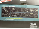Glow Etch Scratch Art Kit with 8 Glow-in-the-Dark Dinosaur &
