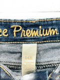 Justice Premium Jeans Girls Denim Shorts Size 14R
