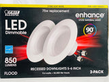 Feit  Dimmable LED Recessed Downlights, 1 not 2 Pack, 2700K Soft White