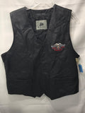 Burk's Bay "Stay Army Special Forces Group" Leather Vest  XL